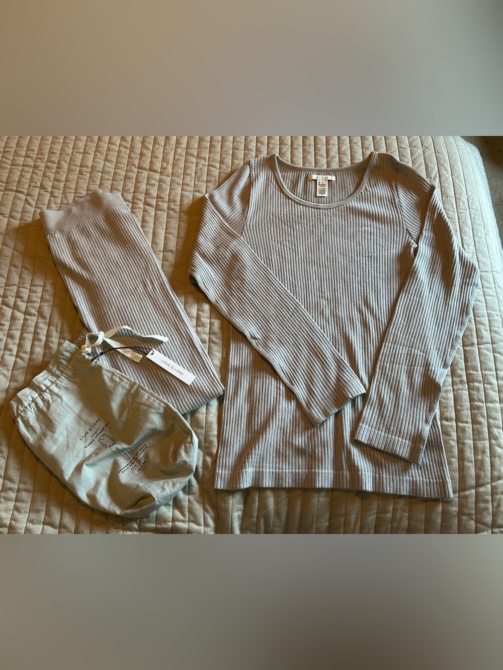 Love & Lore Ribbed Knit Lounge Set